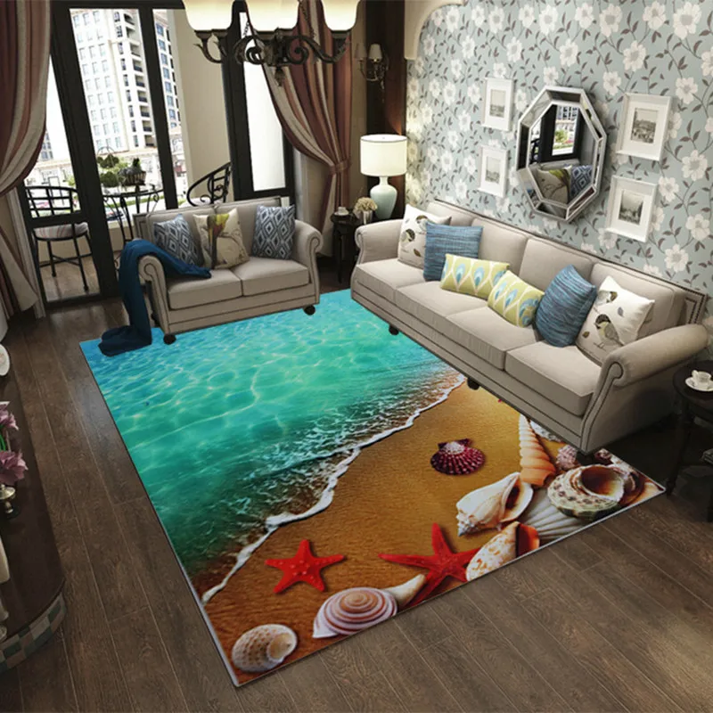 

3D Printed Child Rugs Home Carpet Delicate Area Rug Bedroom Coffee Antiskid Table Floor Mat Rectangle carpets for living room