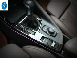 Yimaautotrims авто аксессуары Цельнокройное останов весла накладка на крышку панели КПП отделкой 1 шт для BMW X1 F48 2016 2017 2018 2019 ABS