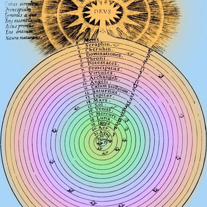 Aristotlelian and Christian Cosmologies Merge Poster Print by Science Source (24 x 36)