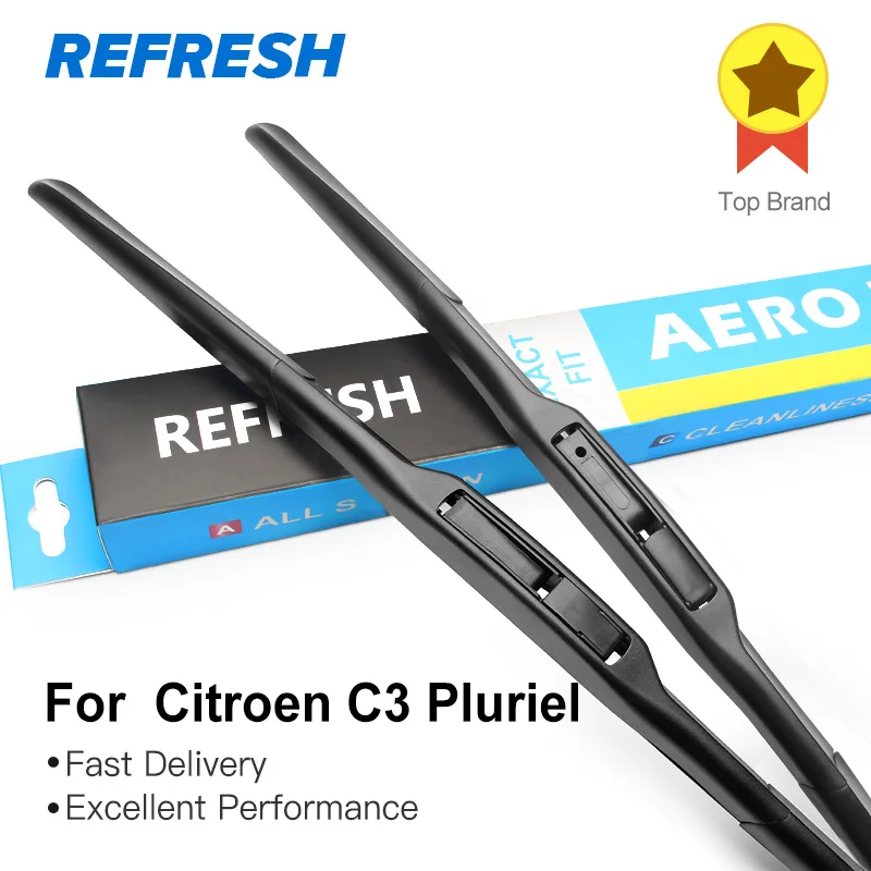 REFRESH Щетки стеклоочистителя для Citroen C3 Pluriel Fit Hook Arms 2003 2004 2005 2006 2007 2008 2009 2010