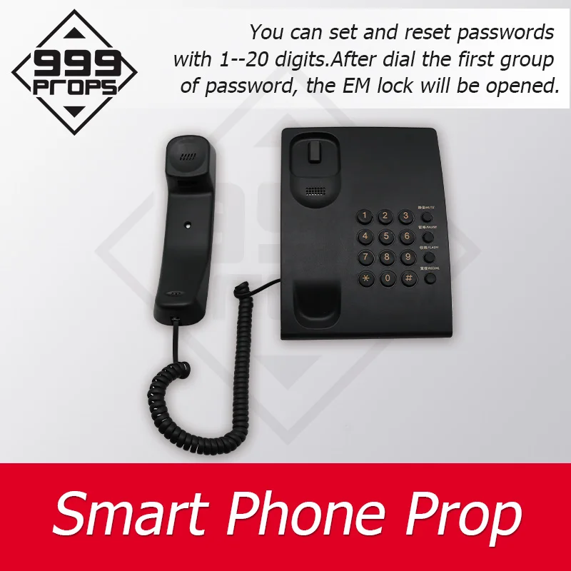 Escape Room Antique Phone Prop Smart Phone prop dial right code to get audio clues or open lock 999PROPS 2