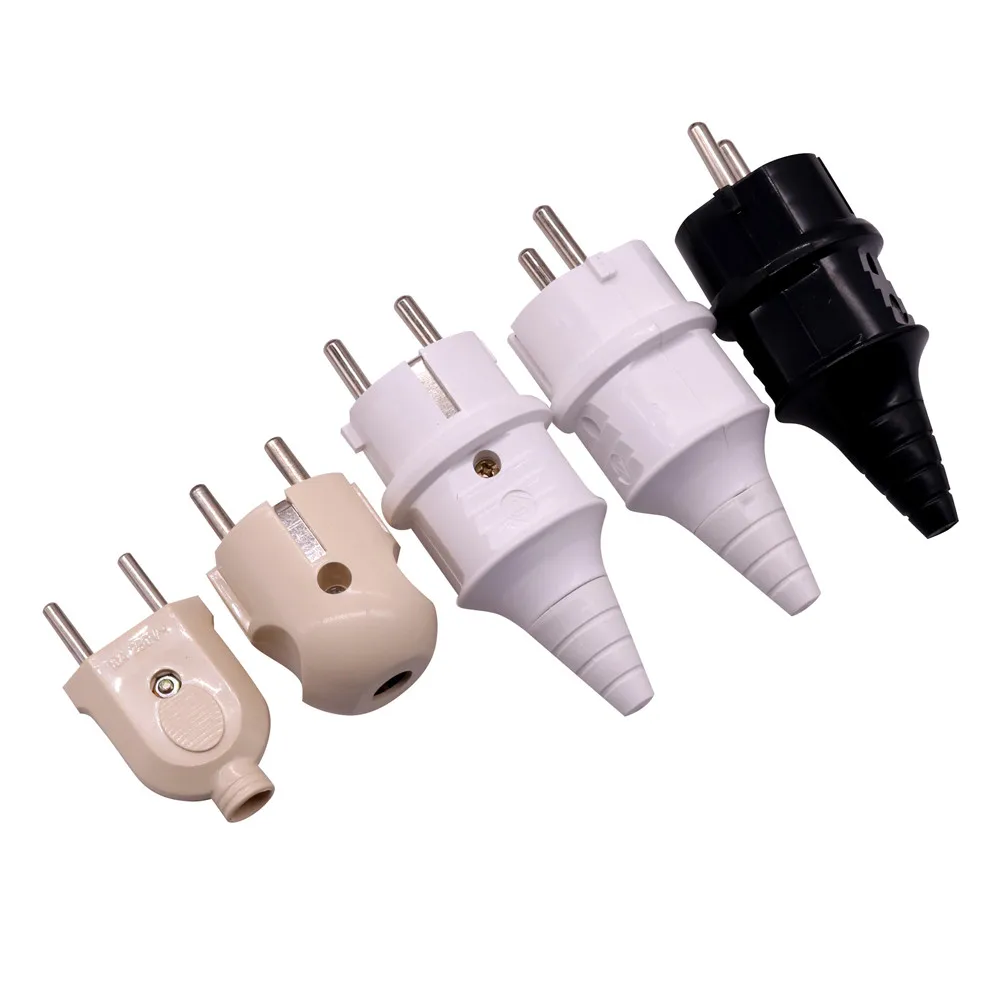 

1 Pcs European French German Power Plug Electrical Socket Accessories A B C D Optional