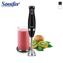 Blender elektrikli yiyecek mikseri mutfak ayrılabilir el blenderi yumurta çırpıcı sebze standı karışımı 220V ölçüm kabı 600ml Sonifer