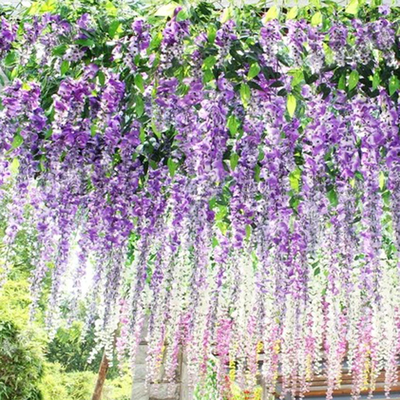 Buy Artificial Wisteria Flower Rattan Silk Flower