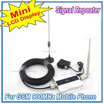 

LCD Display !!! Mini GSM 900Mhz Mobile Phone Signal Booster , GSM Signal Repeater , Cell Phone Amplifier With Cable + Antenna