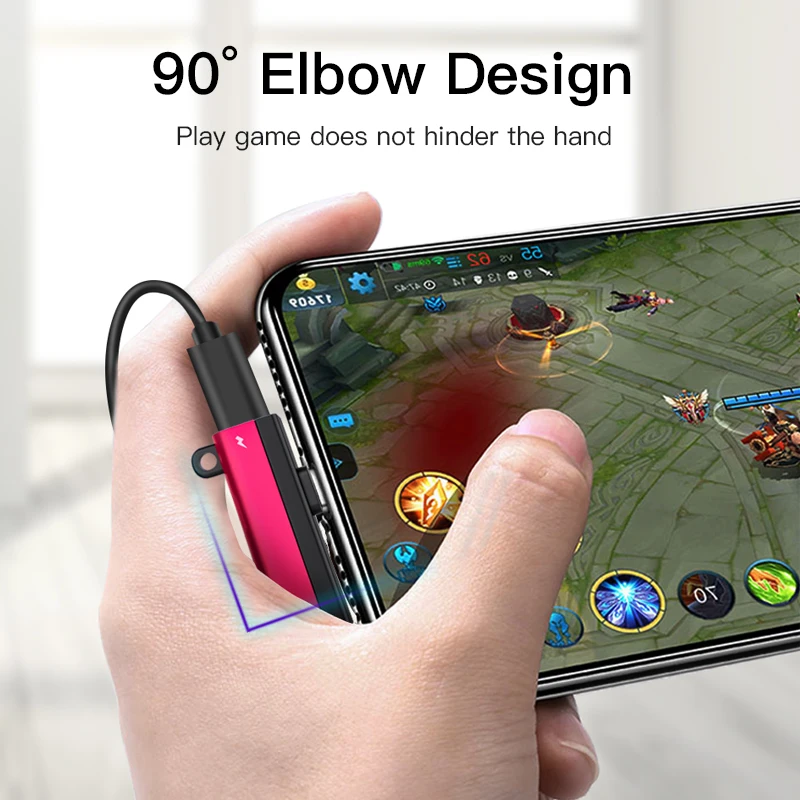 ! ACCEZZ двойное освещение для наушников Apple 3 5 мм iphone 7 8 Plus X XS MAX XR аудио разъем