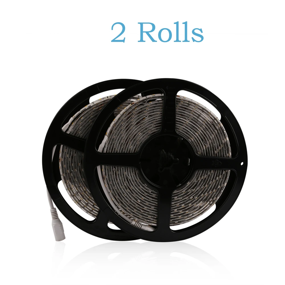 

Amazon Hot-Sale SMD5630 1Roll/2Roll IP65 Led Strip Light Waterproof Warm White/White Light 60Leds/m DC12V 300Leds Light Stripe