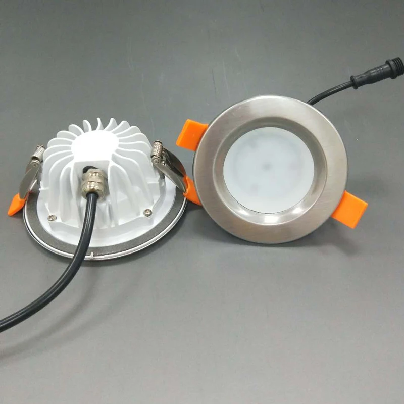 Billige IP65 Wasserdichte LED Downlight 5 W 7W 9W 12W Feuer prävention Edelstahl Abdeckung LED Spot licht für Bad LED Decke Lampe
