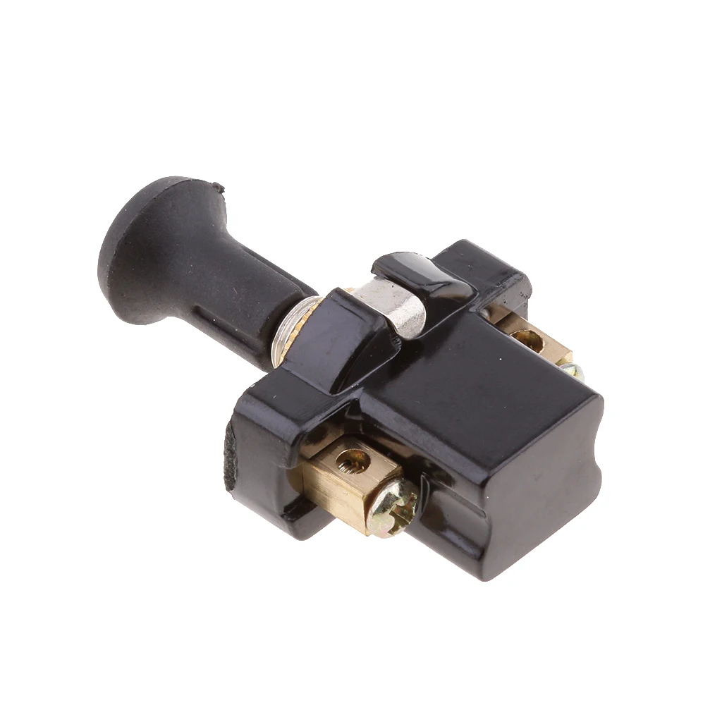 Universal Marine Caravan Farm Machine High performance On-Off Long Push Pull Switch Screw Terminals Breaker Wear Resistant
