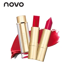 NOVO бренд двойной цвет двойной эффект Матовая Обнаженная помада длительный увлажняющий блеск для губ водонепроницаемый легкий цвет ing