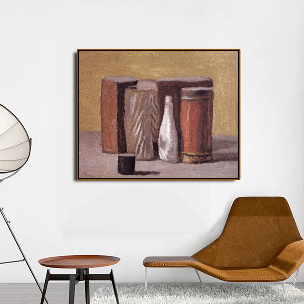 Джорджио Morandi натюрморт H плакат и печать на холсте Живопись каллиграфический