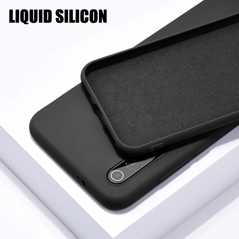 Liquid Ultra Slim Case Xiaomi Mi 9 Mi9 SE Soft Silicone Case Back Cover Xiaomi Mi 8 Lite Mi 8 SE Mi8 Anti-fall Protection