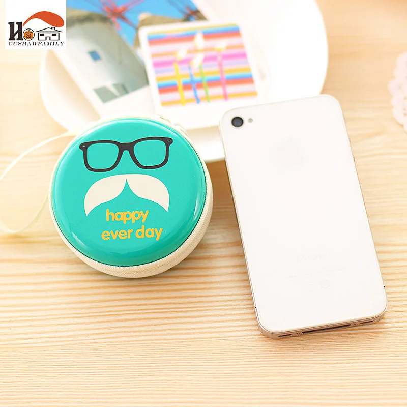 Cushowfamily Mr Beard весы Железный Круглый оловянный ящик для хранения ювелирных изделий