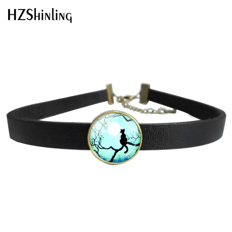 

New Style Glass Picture Pendant Blue Moon and Mysterious Necklace Jewelry Glass Cabochon Dome Pendant Bracelet