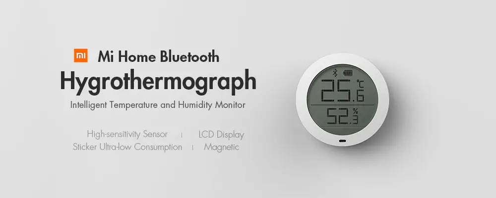 Xiaomi Smart Thermostat Accuracy Indoor Temperature and Humidity Monitor- White