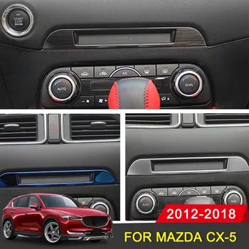 

Car Interior Decoration Middle CD Console Dashboard Trim Sticker Frame Cover For Mazda CX-5 CX5 2017 2018 2019 Accessories