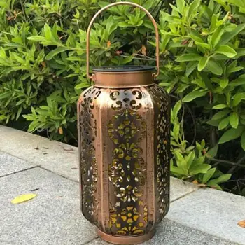 

Garden Solar Lantern Atmosphere Light Table Light Metal Waterproof Outdoor Lawn Garden landscape Light LED Decor Lamp