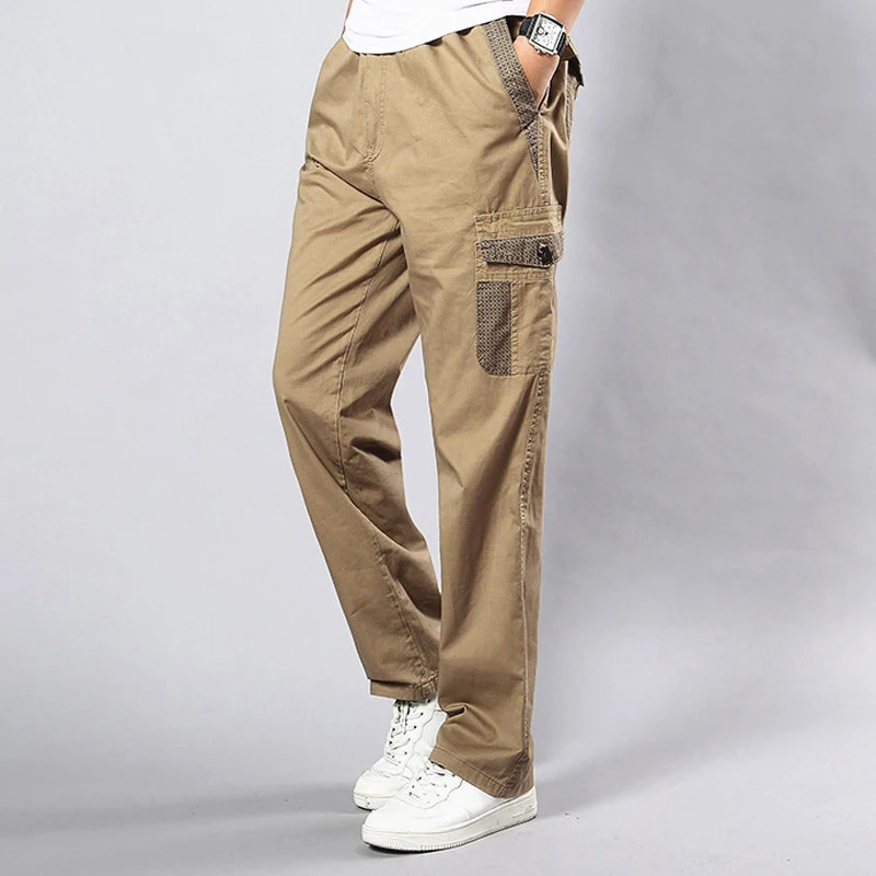 Plus Size Military Cargo Pants Causal Men Workout Pants Fashion Multi