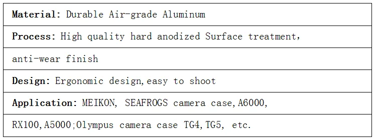 Подводное погружение лоток ручка кронштейн спуска затвора для gopro TG5 RX100 Canon Корпус камеры Аксессуары для подводной фотографии