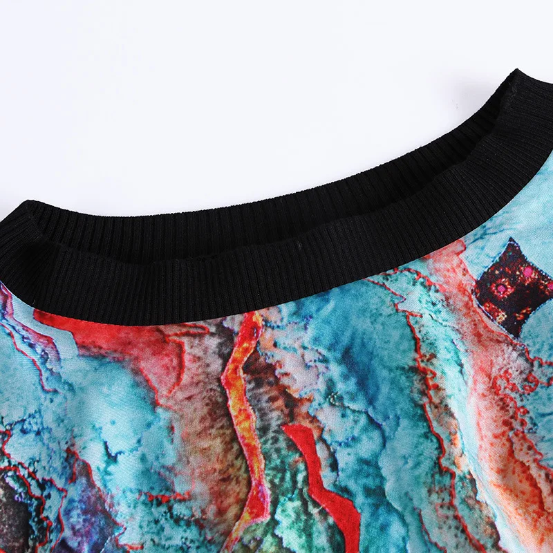 Elastic knit print loose pullovers sweater 2018 new long sleeve loose women autumn basic sweater shirts Elastic knit print loose pullovers sweater 2018 new long sleeve loose women autumn basic sweater shirts