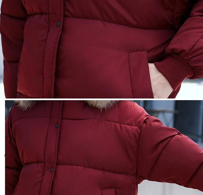 2017 winter hot sales hooded  jacket women clothing cotton + size 3 xl warm coats street fashion wind coat  women+13