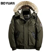 BOYUAN Parkas De Invierno Para Hombre 2017 New Fashion Warm Winter Jackets Men Causal Hooded Mens Jackets And Coats DSW2530