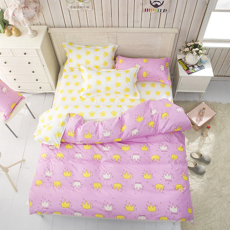 Комплект постельного белья из сверхтонкого волокна, модный качественный комплект постельного белья с розовыми оттенками, простыней, наволочек и пододеяльников для пуховых одеял