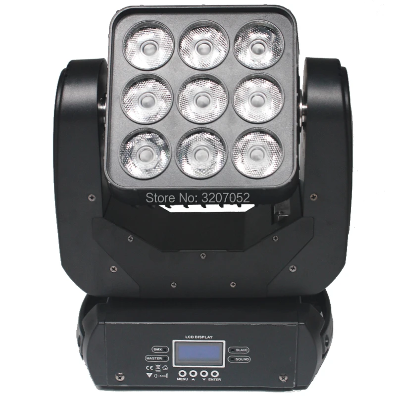9x12 Вт светодиодный матричный DMX512 лампа с подвижной головкой для свадьбы