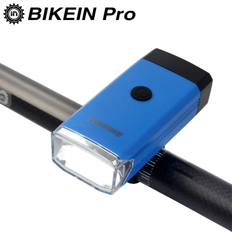 BIKEIN открытый велосипедный передний светодиодный светильник 3* AAA батарея непромокаемый светильник s Велоспорт MTB велосипед головной светильник белый синий аксессуары
