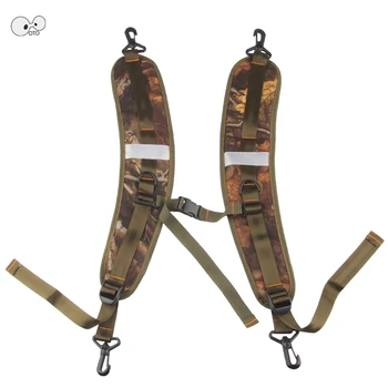 

1 Pair Camouflage Breathable Adjustable Waterproof Backpack Straps Anti Shock Shoulder Strap Belt Double Hooks Replacement Parts