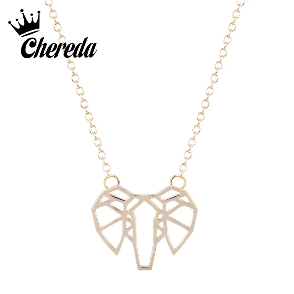 

Chereda Hot Vintage Elephant Pendant Necklace Choker Necklace Bohemia Bijoux Collares Handmade Girl Chain Choker