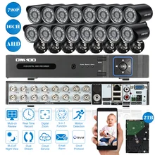 OWSOO 16CH AHD CCTV система 720P DVR 16 шт 720P AHD Водонепроницаемая наружная камера видеонаблюдения 1500TVL домашняя система видеонаблюдения