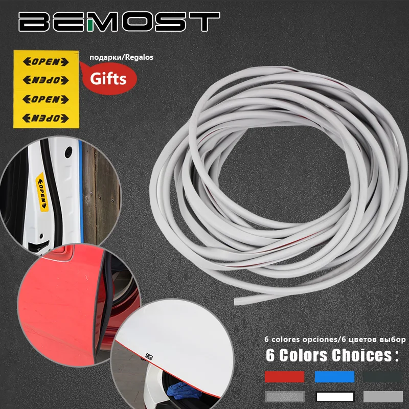 

BEMOST Auto Door Protection Strips Rubber Edge Doors Side Protector Sticker Scratche Vehicle For Lancia Delta Musa Ypsilon Lybra