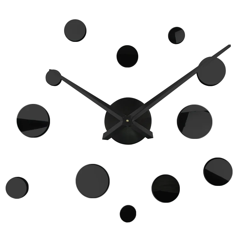 

Large DIY Wall clock Modern Design 3d Wall Decor Mirror Wall Clock Reloj de pared