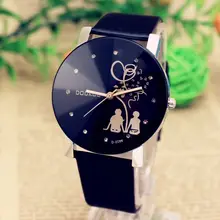 Модные кожаные часы, 100 шт./партия