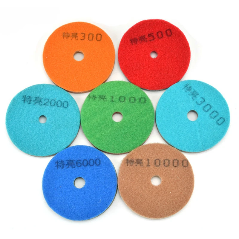 4-inch Diamond Dry Polishing Disc 4" Buffing Wheel Grinding Disk Sanding Pad 100mm for Abrasive Grinder Sander Machine