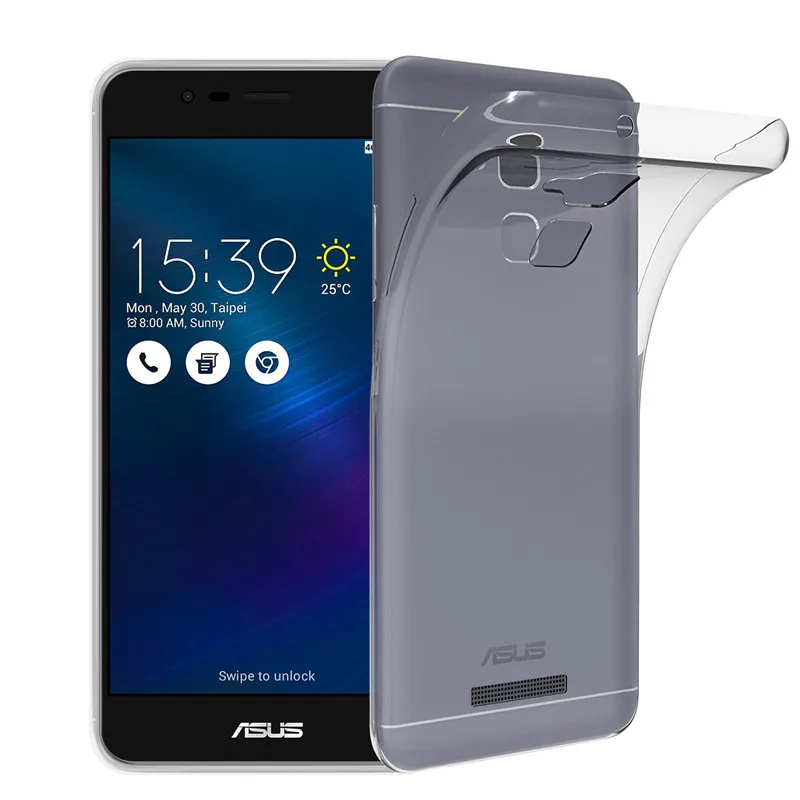 Qosea Для Asus Zenfone 3 Макс ZC520TL Телефон Case Прозрачный Силиконовый Ультра-тонкий Мягкой