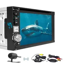 Wireless Camera 6 2 Android 6 0 Car Auto Radio 4Core Double Din Stereo Headunit GPS