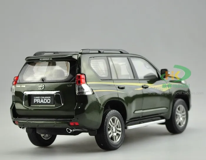 Литье под давлением 1/18 Toyota Land Cruiser Prado модель автомобиля SUV игрушки зеленый для мальчика Коллекция подарков оригинальная коробка