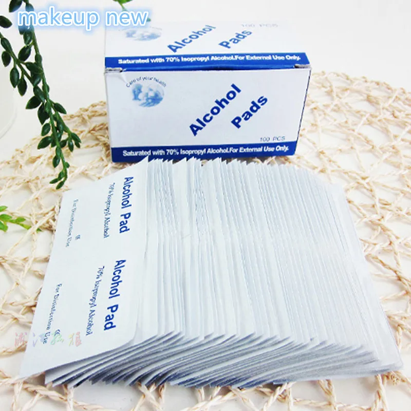 Online 100 pcs lot Portabel 100 pcs Box Alkohol Penyeka Pads Wipes Antiseptik Pembersih Pembersih Sterilisasi Pertolongan Pertama Rumah makeup baru spesifikasi 100 pcs lot Portabel 100 pcs Box Alkohol Penyeka Pads Wipes Antiseptik Pembersih Pembersih Sterilisasi Pertolongan Pertama Rumah makeup baru
