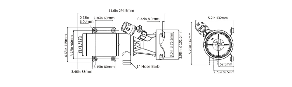 Macerator насос SEAFLO 12 GPM 12 V насос для очистки туалета морской RV в отличие от Jabsco Shurflo Rule