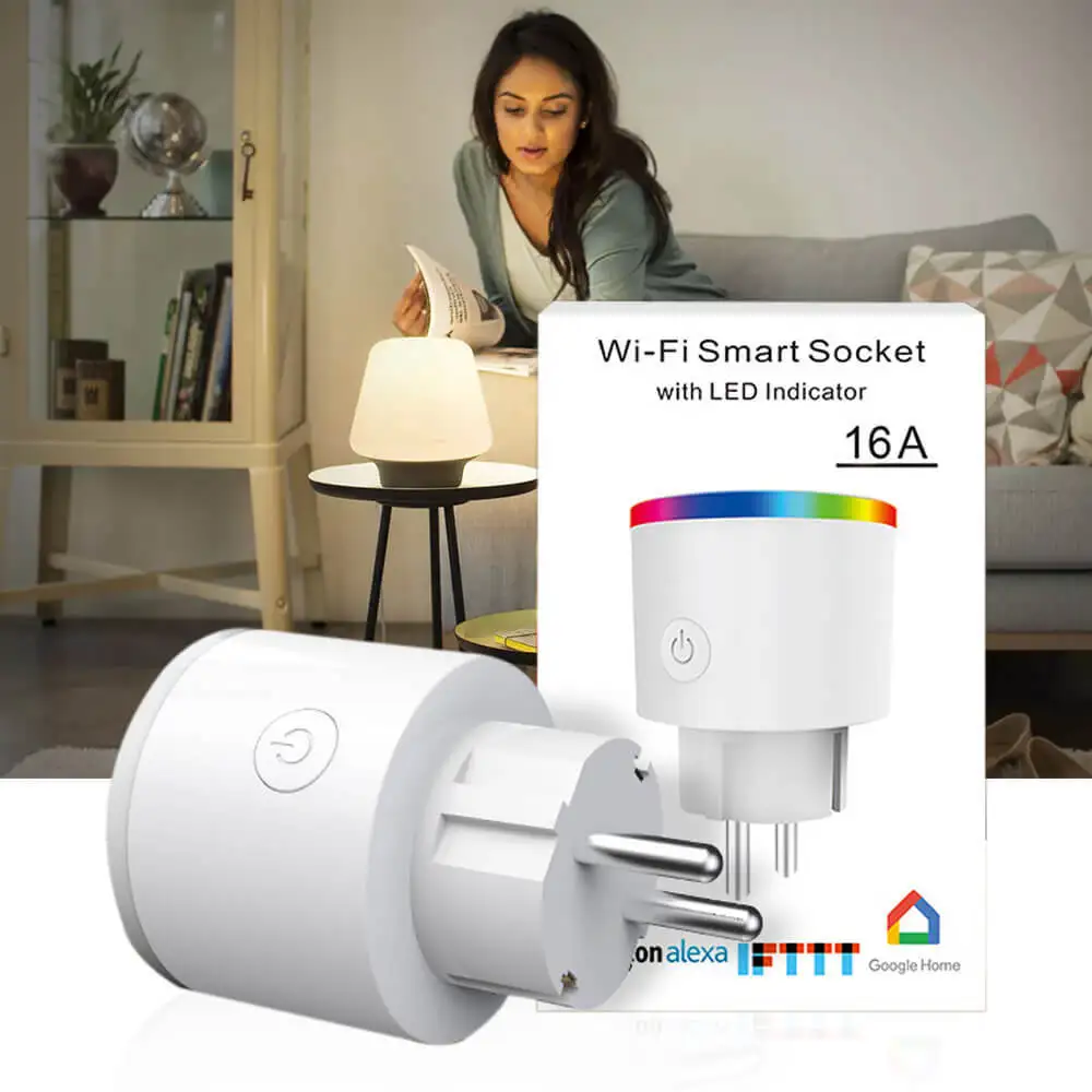 Tuya smart plug RGB лампа для сцены smart plug wifi мобильный телефон переключатель синхронизации розетка дистанционное управление