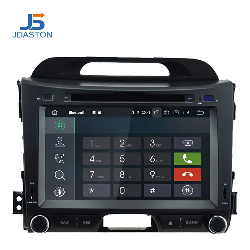 Excellent JDASTON Android 9.0 Car Multimedia Player For Kia Sportage 2010 2011 2012 2013 2014 2015 Octa Core 4G+64G Radio GPS Audio Stereo 2