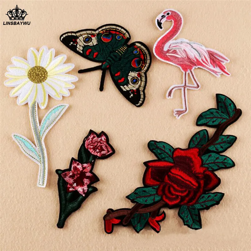 

Hot Sale Sewing Clothes Patch Iron On Embroidery Patches Fabric Sticker Iron On Patch Craft Sewing Repair Embroidered
