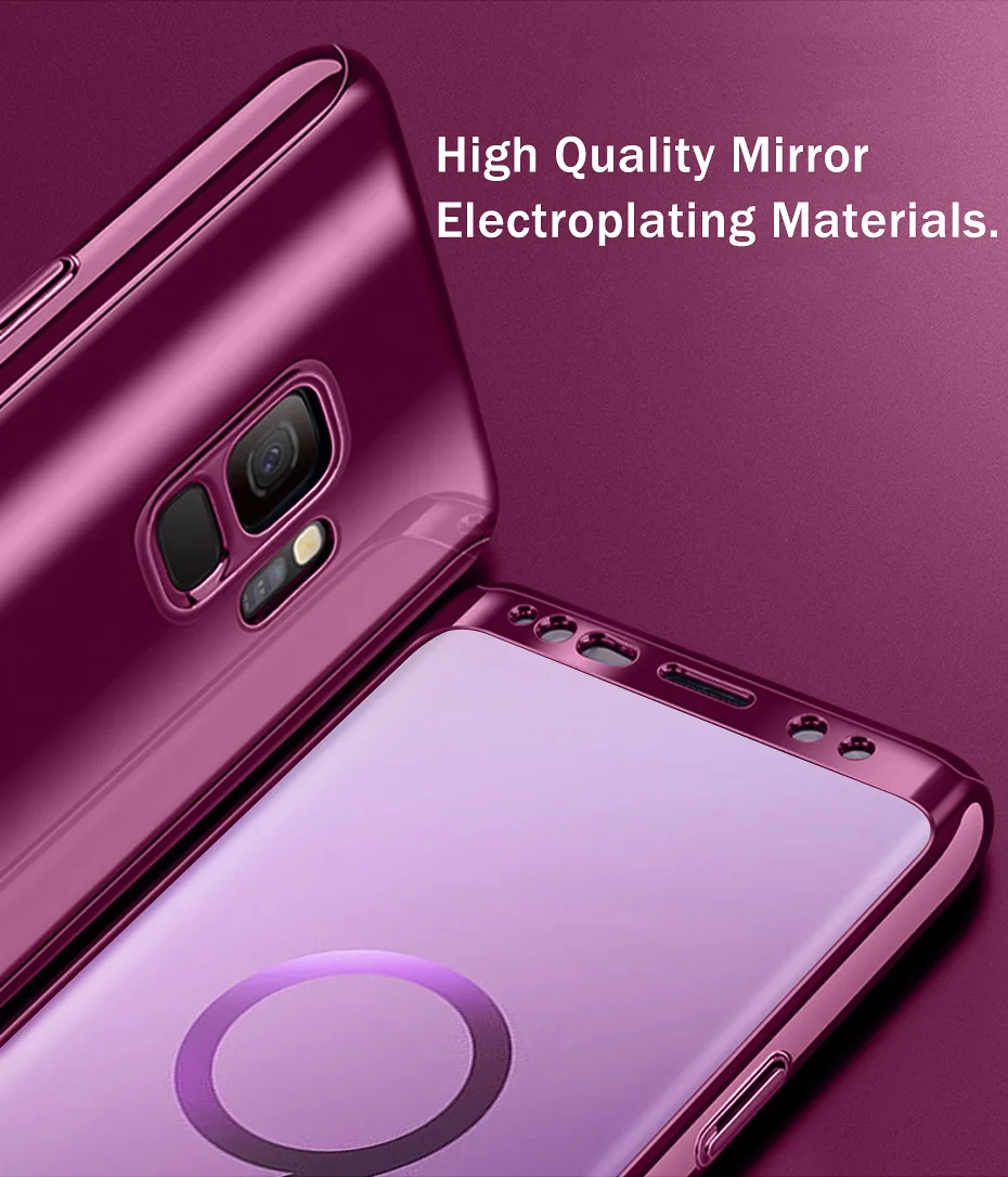 NKOBEE 3 in1 Coque For Samsung Galaxy S9 S8 Plus S7 Edge Note8 Cover Screen Flim For Samsung Galaxy S9 Luxury Case 360 Full Body (3)