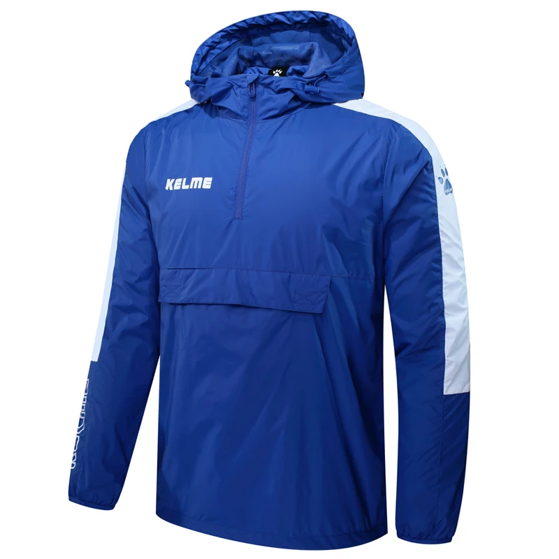 

KELME Sports Men Women Soccer Jersey Jacket Running Training Hiking Waterproof Raincoats Hooded Jacket OutdoorCoat 3881214