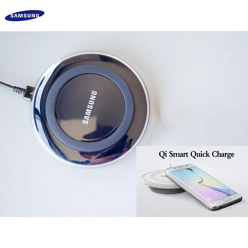 

Original Samsung 5V/2A QI Wireless Charger Adapter For Galaxy S7 S6 EDGE S8 S9 S10 Plus Note 4 5 Iphone 8 X XS XR for xiaomi mi9