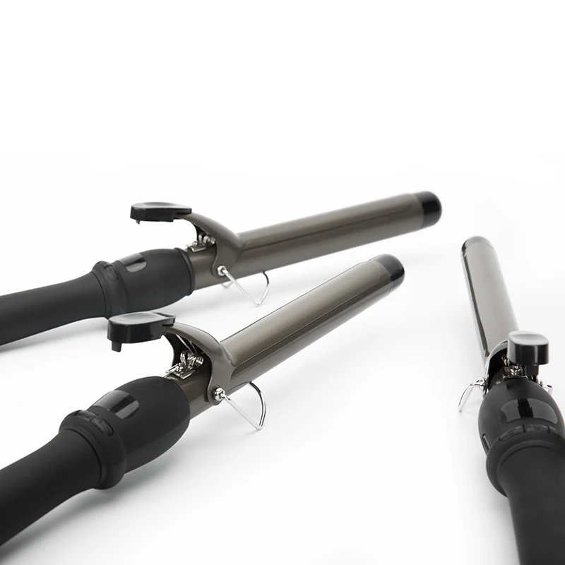 Ferramentas De Estilo De Controle De Temperatura Digital, Cerâmica Giratória Do Cabelo Curling Iron, Rolo De Modelador De Cabelo, Curling Wand, Plug