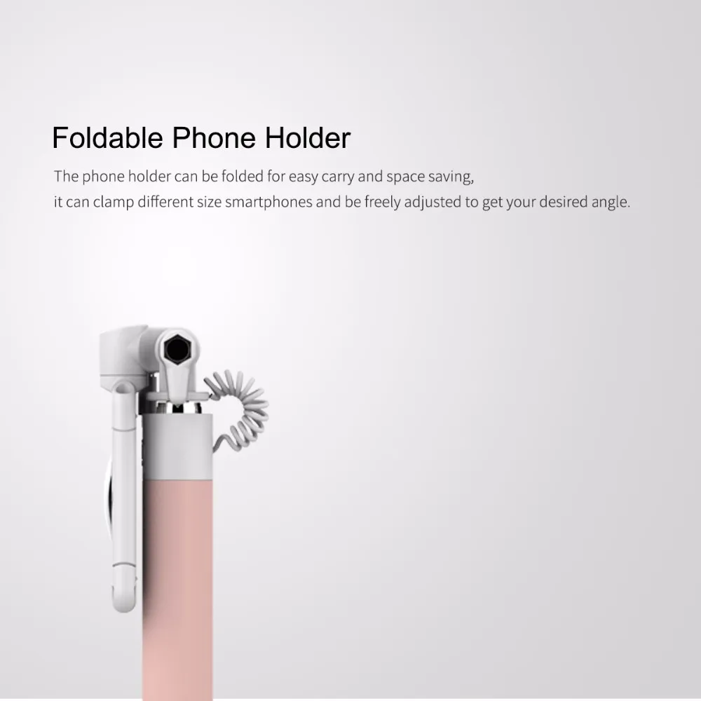 Универсальная мини селфи-палка ROCK для IO/Android, роскошная Проводная палка для телефона, держатель для камеры, монопод, селфи-палка, распродажа 49