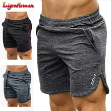 Новые летние шорты для фитнеса бодибилдинга мужские шорты для бега пляжные спортивные залы тренировка Мужская дышащая сетка быстросохнущая спортивная одежда